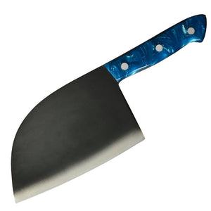Discover the Art of Cooking with Our Forged Stainless Steel Blue Handle Kitchen Knives